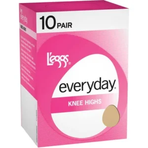 L'eggs - Women's Everyday Knee High Hosiery, 10-Pack