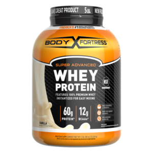 Body Fortress Whey Protein Powder, Vanilla, 60g Protein, 5 Lb