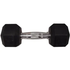 Gold's Gym Rubber Hex Dumbbell, 10-35lbs, Single