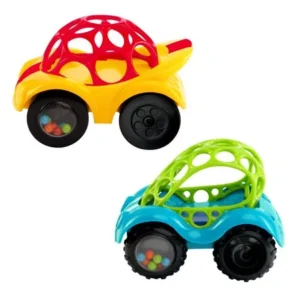 Oball Rattle & Roll Easy-Grasp Push Vehicle Toy, Ages 3 months +