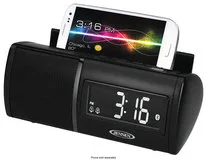 JENSEN - Bluetooth Clock Radio - Black