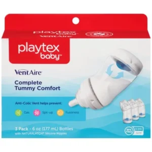 Playtex Baby VentAire Advanced Wide Baby Bottles - 6oz, 3pack