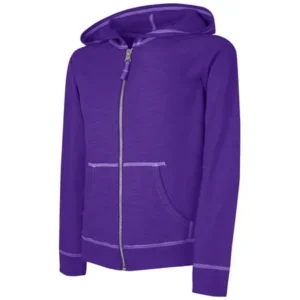 Hanes Girls Slub Jersey Full-Zip Hoodie(Little Girls & Big Girls)