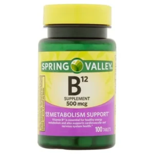 Spring Valley Vitamin B12 Tablets, 500 mcg, 100 Ct