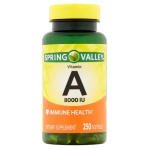 Spring Valley Vitamin A Softgels, 8000 IU, 250 Ct