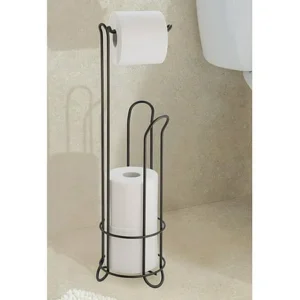 InterDesign Classico Toilet Paper Roll Holder with Stand