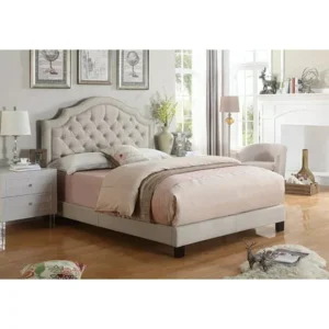 Alton Furniture Angelo Tufted Upholstered Panel/Platform Bed