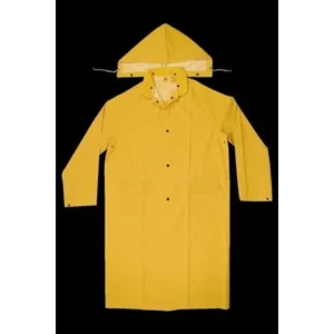 Climate Gear R1052X 2-Piece Heavyweight Rain Trench Protective Coat, 2X-Large, PVC, Yellow