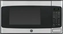 GE - 1.1 Cu. Ft. Mid-Size Microwave - Stainless steel