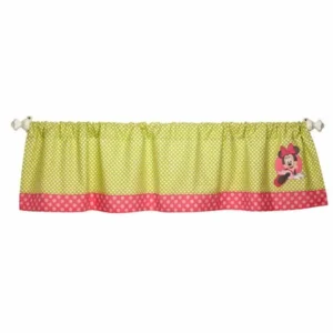 Disney Baby Bedding Minnie Mouse's Petal Perfect Window Valance