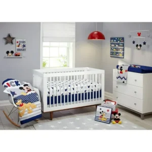 Disney Let's Go Mickey II 4 Piece Crib Bedding Set