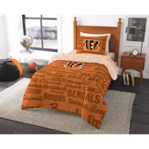 NFL Cincinnati Bengals Bed in a Bag Complete Bedding Set