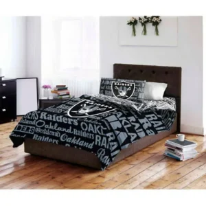 NFL Oakland Raiders Bed in a Bag Complete Bedding Set