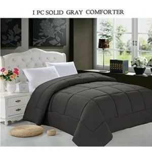 Down Alternative Double-Filled Comforter Full/Queen , Gray