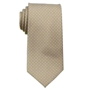 Mens Big and Tall XLPolka Dot Necktie - Champagne