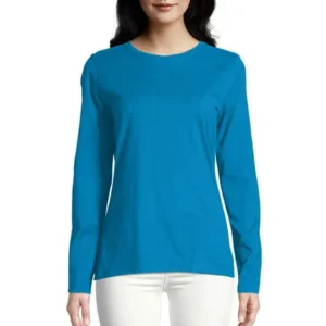 Hanes Women's Long Sleeve Crewneck Tee