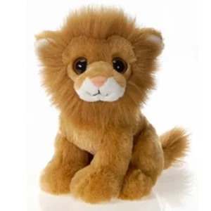 9" Sitting Lion with Big Eyes Plush Stuffed Animal Toy by Fiesta Toys