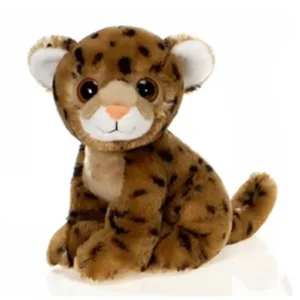 9" Sitting Cheetah with Big Eyes Plush Stuffed Animal Toy by Fiesta Toys