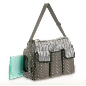 Child of Mine by Carter's Places and Spaces 3 Pocket Duffle Diaper Bag, Gray