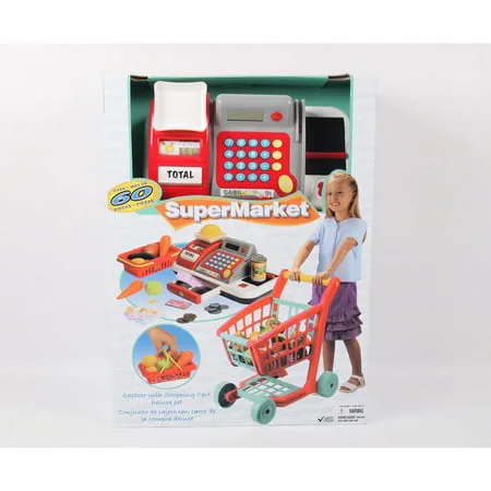 Gi-Go Toy Deluxe Shopping Cart and Cash Register Set Gi-Go Toy Deluxe Shopping Cart and Cash Register Set