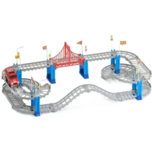 Build a Track - City Ride *2015 Creative Child Magazine Top Toy of the Year Award Winner* Unique 75pc SUV Car on Track Set Encourages Creativity and Fine Motor Skills
