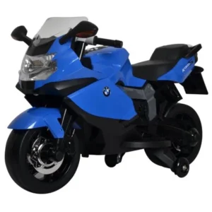 Licensed BMW Motorcycle 12V Kids Battery Powered Ride On Car - Blue