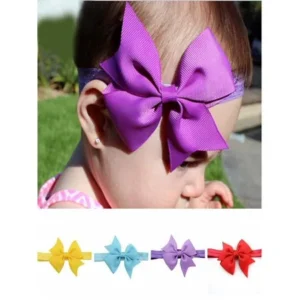 Coxeer 20Pcs Baby Girls Grosgrain Ribbon Hair Bows Dacron Clips Fashion Headbands Hair Accessories for Kids Teen Girls Women (Colorful)