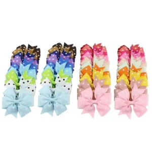 40Pcs Hair Barrettes, Coxeer Stylish Hair Bows Hair Pins Hair Accessories for Baby Girls Kids Teens Toddlers Children