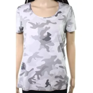 Lauren By Ralph Lauren NEW Gray Women Medium M Shirts Athletic Apparel