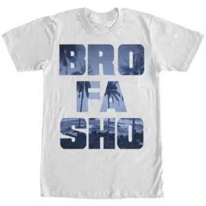 Men's CHIN UP Bro Fa Sho T-Shirt White Small