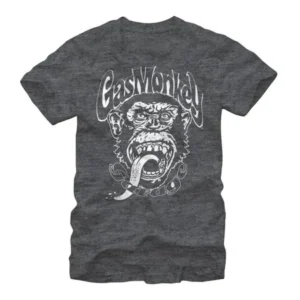 Men's Gas Monkey Big Logo T-Shirt Charcoal Heather