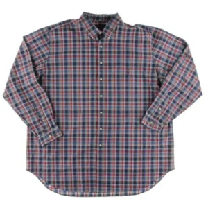 Polo Ralph Lauren Mens Big & Tall Plaid Poplin Button-Down Shirt