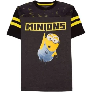 Boys' Minion Stripe Short Sleeve Football T-Shirt