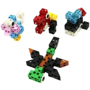 Brick Clicks Animal Sets 4 individual sets included Ã¢â‚¬â€œ 3D Building block 29 pieces each - 4 toy sets for 3+ aged preschoolers