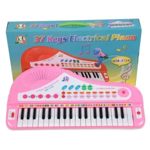 37 Keys Kids Electronic Keyboard Piano with Mic for Children Musical Toys Gift - Pink