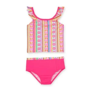Healthtex Toddler Girl Ikat Stripe Tankini Swimsuit