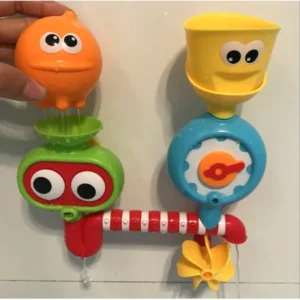 Baby Bath Toys Fill-Flow-Spin for Children Boys Girls Bathtub Fun Time- Fun Educational Enhance Babies Thinking Ability and Creativity