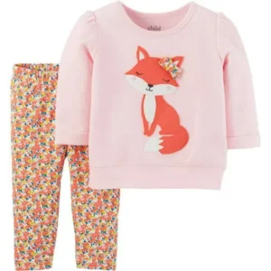 Child of Mine by Carter's Toddler Girl Shirt and Pants 2 Piece Set