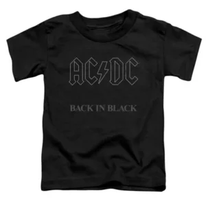 Acdc - Back In Black - Toddler Short Sleeve Shirt - 4T