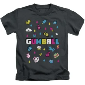 Amazing World Of Gumball - Fun Drops - Juvenile Short Sleeve Shirt - 5/6