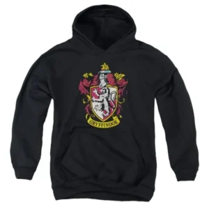 Harry Potter - Gryffindor Crest - Youth Hooded Sweatshirt - Large