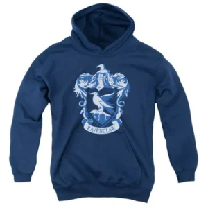 Harry Potter - Ravenclaw Crest - Youth Hooded Sweatshirt - Medium