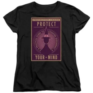 Fantastic Beasts Protect Your Mind Womens Short Sleeve Shirt