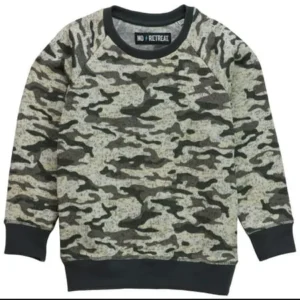 No Retreat Boys' Long Sleeve Camo Print Sweatshirt