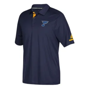 St. Louis Blues Adidas NHL Men's 2017 Authentic Locker Room Polo Shirt