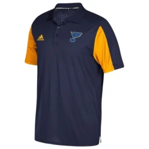 St. Louis Blues Adidas NHL Men's 2017 Authentic Game Day Polo Shirt