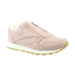 Reebok CL Leather Zip Pink Comfort Womens Athletic Shoes Size 5.5 New