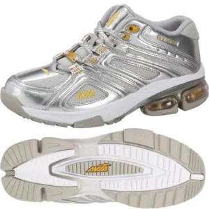 Avia CRYSTAL Womens Silver Gold White Athletic Running Shoes