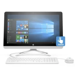 Refurbished HP Snow White 22-b013w All-in-One Desktop PC with Intel Celeron J3710 Processor, 4GB Memory, 21.5" Touchscreen, 1TB Hard Drive and Windows 10 Home