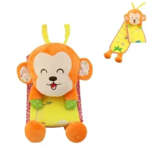 Daisy Best Gift Cartoon Animals Plush Height Measurement Growth Chart for Baby Kids Early Educational Room Decoration Height Ruler Toy - Monkey